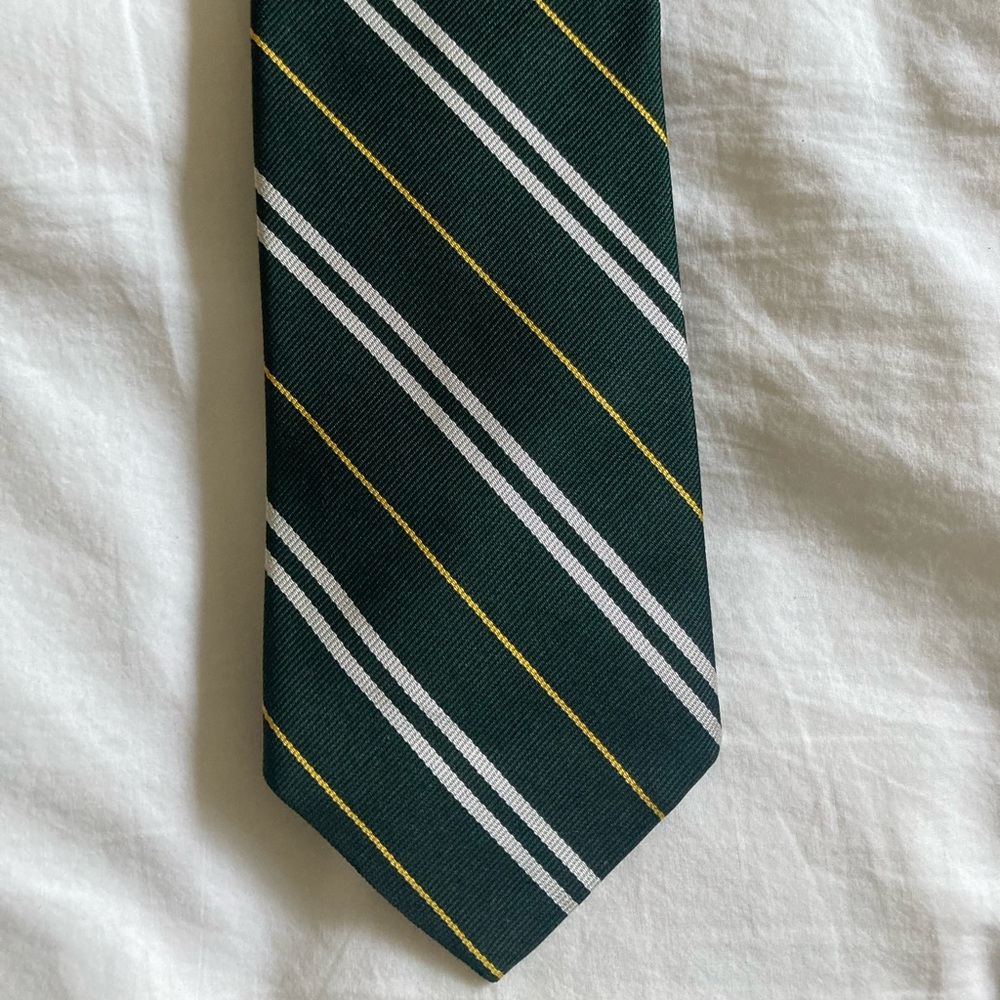 Vintage Brooks Brothers Dark Green Striped Tie